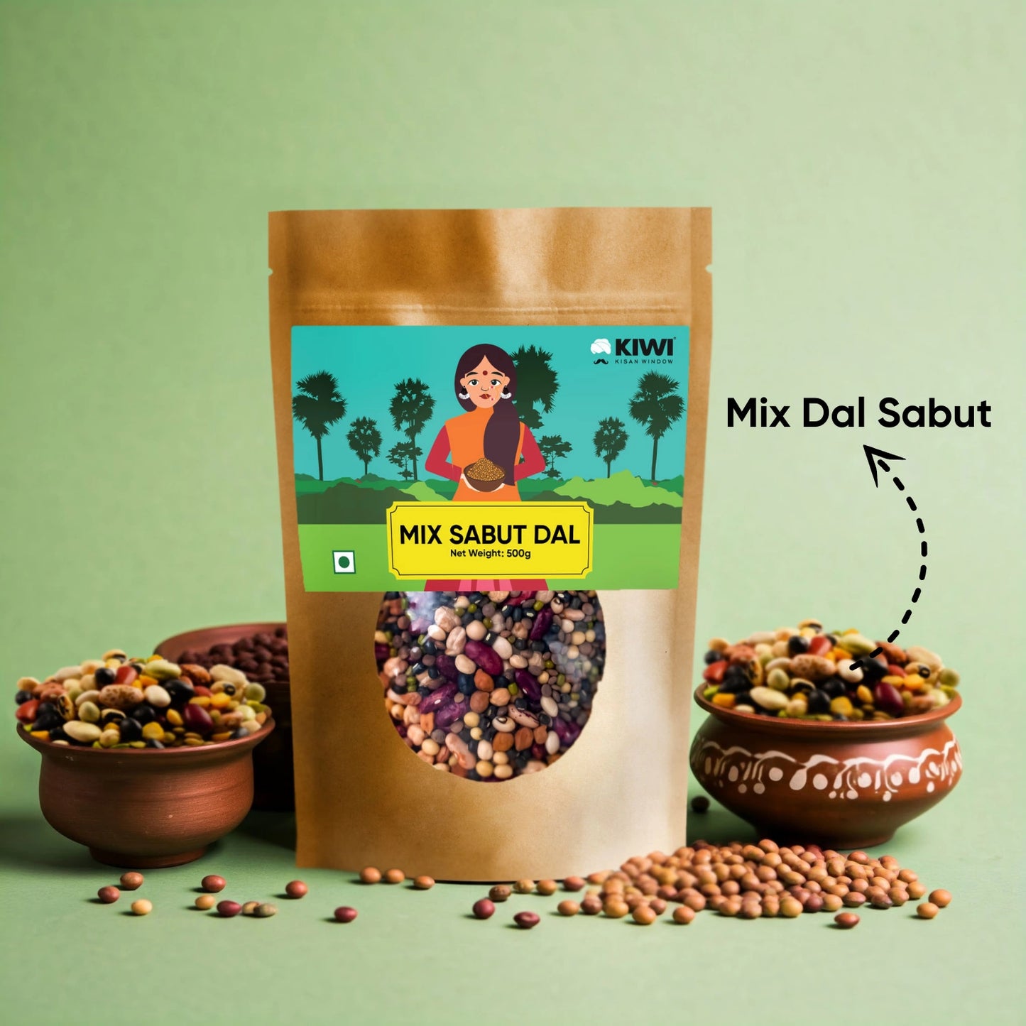 Mix Sabut Dal (Moong, Masoor, Urad & Chana)