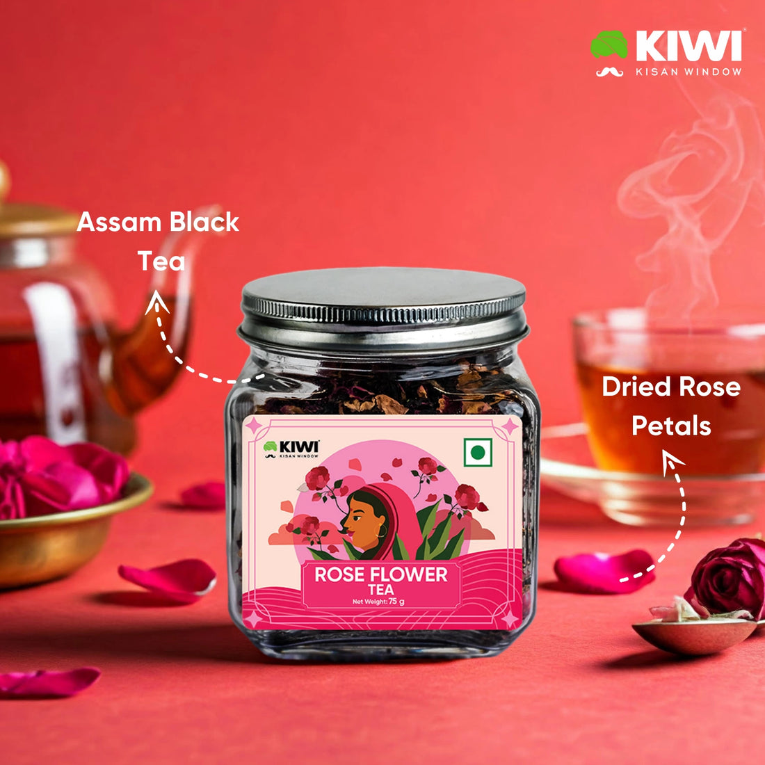 Rose Flower Tea | Soothing Floral Infusion