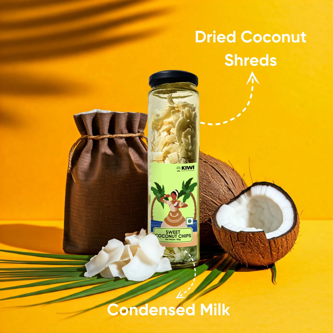 Sweet Coconut Chips | Crispy and Naturally Sweet Snack