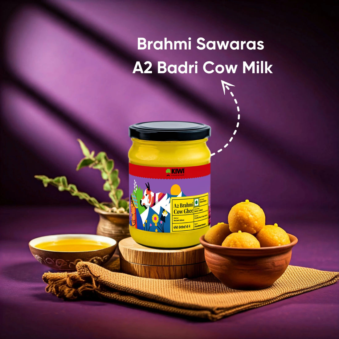 A2 Brahmi Cow Ghee | Enriched with Brahmi