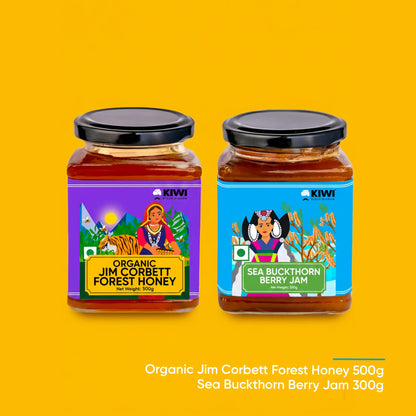 Himalayan Health Pack ( 1 Jim Corbett Honey + 1 Seabuckthorn jam )