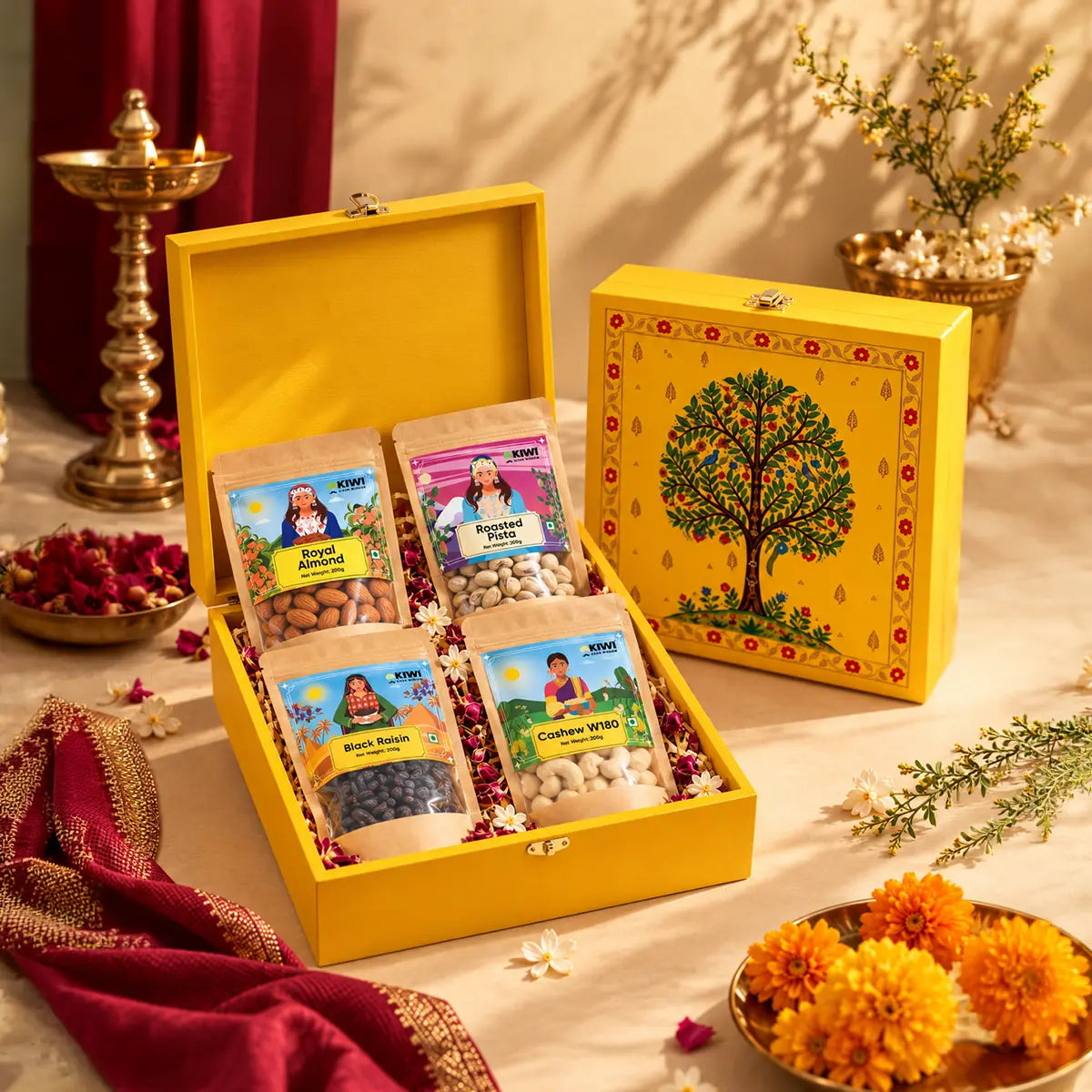 Diwali dryfruit Tree Hamper