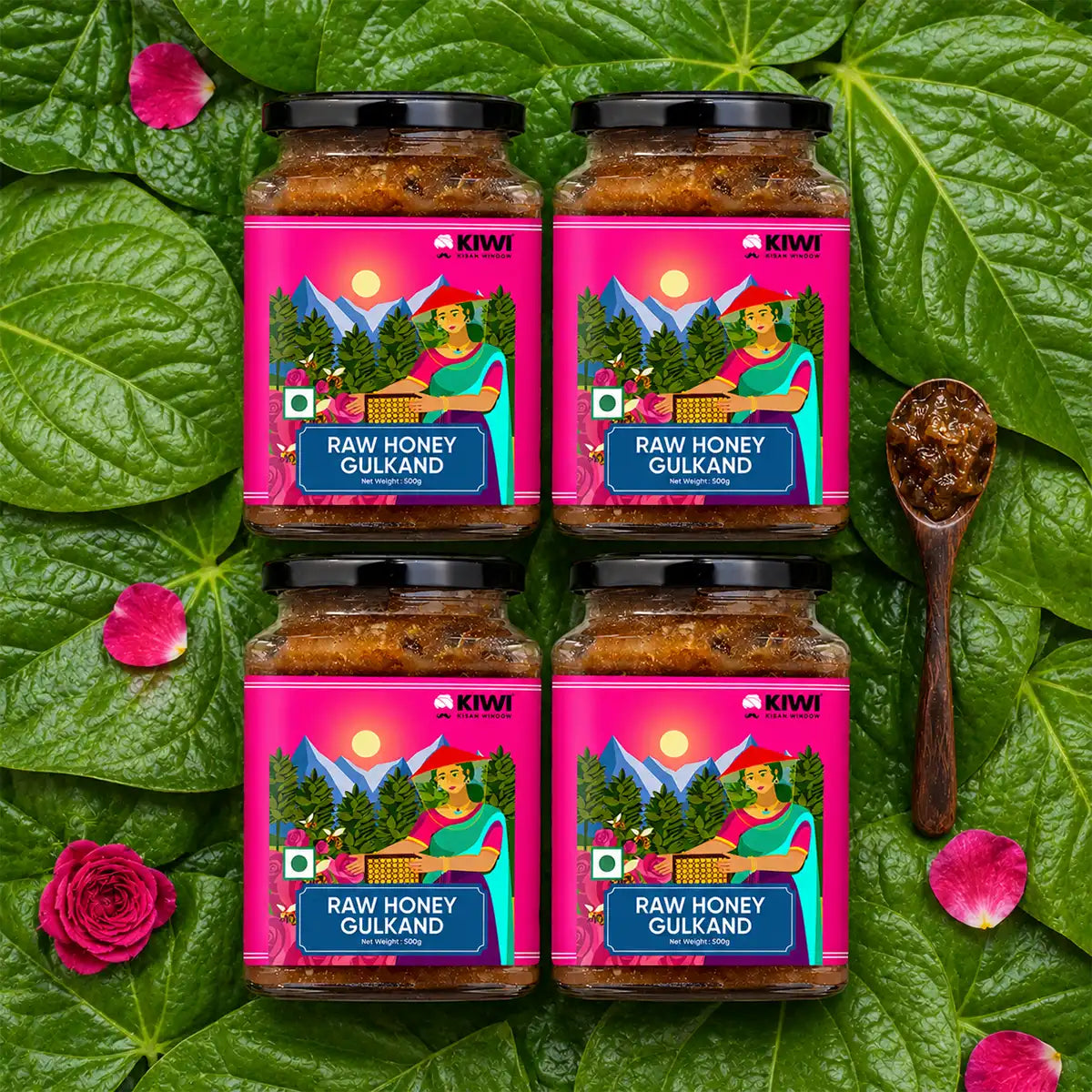 Raw Honey Gulkand (Damas Rose)