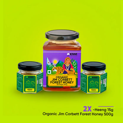 Immunity & Digestion Duo (1 Jim Corbett Honey + 2 Heeng )