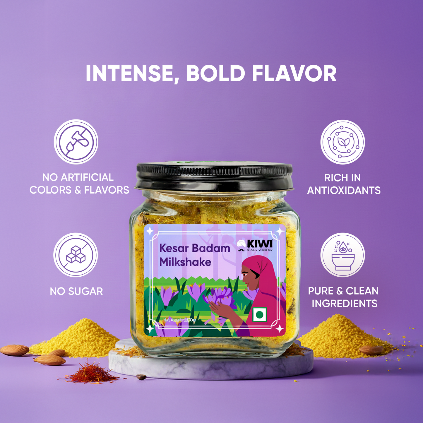 Bestselling Pair ( 2 Pure Heeng (Asafoetida) + 1  Kesar Badam Milkshake)