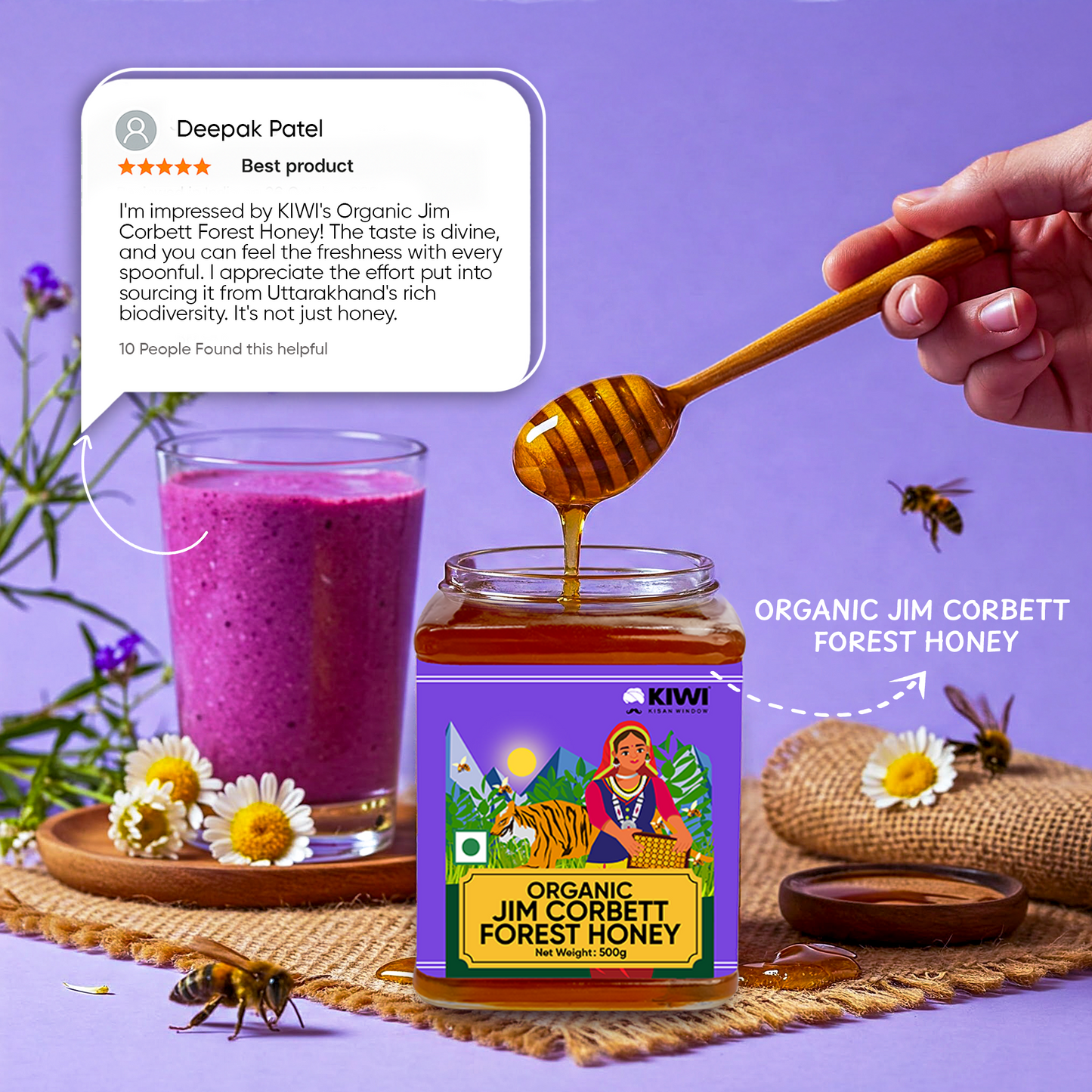Immunity & Digestion Duo (1 Jim Corbett Honey + 2 Heeng )