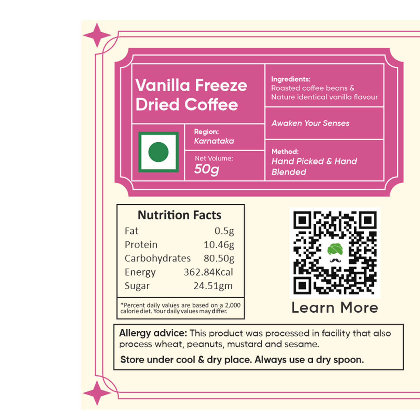 Instant Coffee Pack (1 Strong Coffee + 2 Vanilla Freeze Dried Coffee)