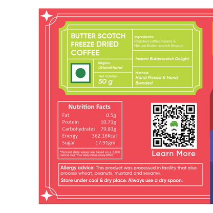 Butterscotch Freeze Dried Coffee