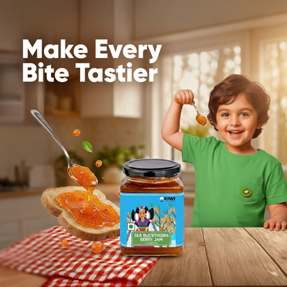 Fruit & Nut Wellness Pack ( 2 Sea Buckthorn Berry Jam + 2 Dry Fruits Mango Chutney )