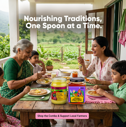 Winter Essentials ( 2 Jim Corbett Honey + 1 Desi Cow Ghee)