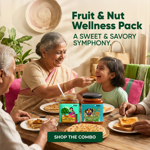 Fruit & Nut Wellness Pack ( 2 Sea Buckthorn Berry Jam + 2 Dry Fruits Mango Chutney ) hover image