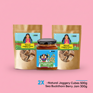 Nutrition Combo ( 1 Sea Buckthorn Berry Jam + 2  Organic Jaggery )