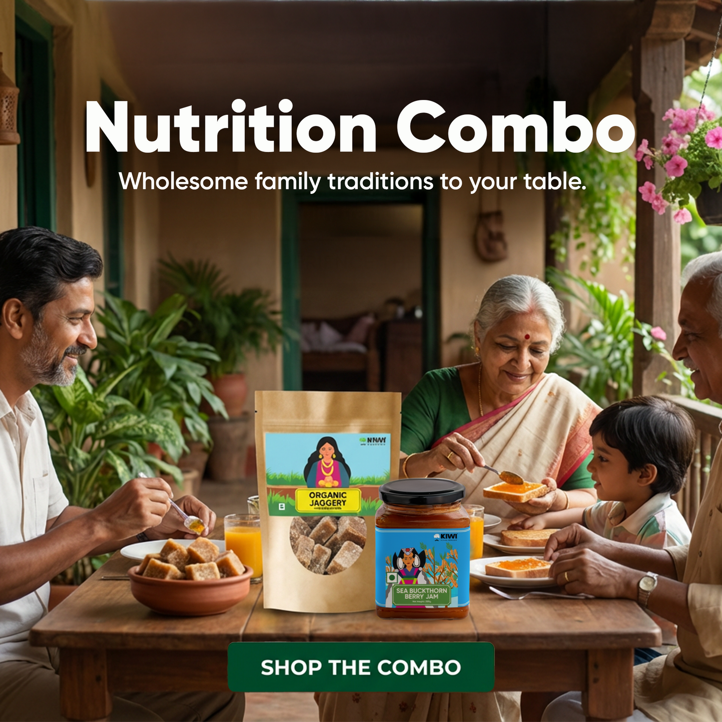 Nutrition Combo ( 1 Sea Buckthorn Berry Jam + 2  Organic Jaggery )