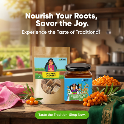 Nutrition Combo ( 1 Sea Buckthorn Berry Jam + 2  Organic Jaggery )
