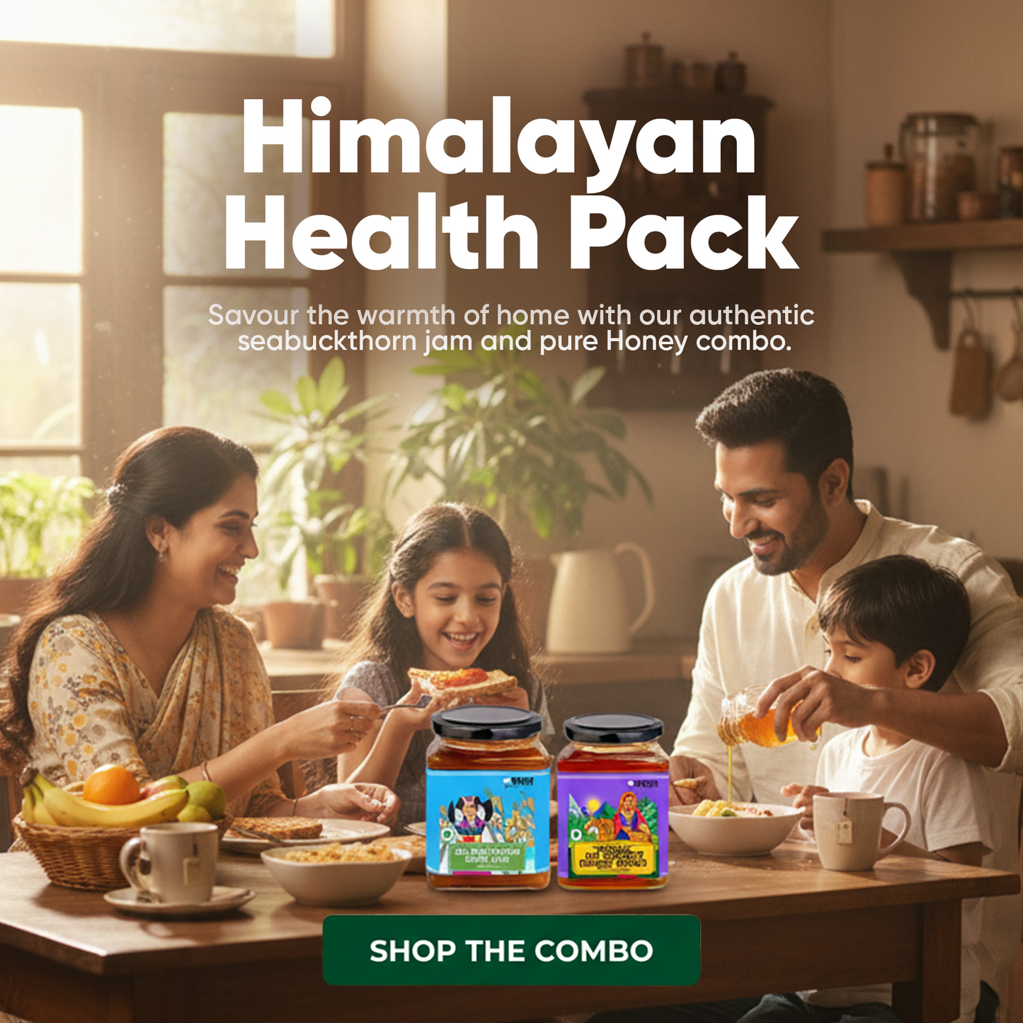 Himalayan Health Pack ( 1 Jim Corbett Honey + 1 Seabuckthorn jam )