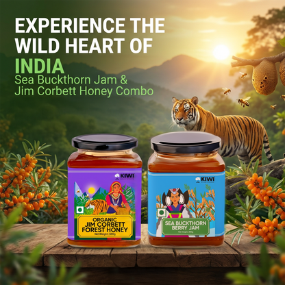 Himalayan Health Pack ( 1 Jim Corbett Honey + 1 Seabuckthorn jam )