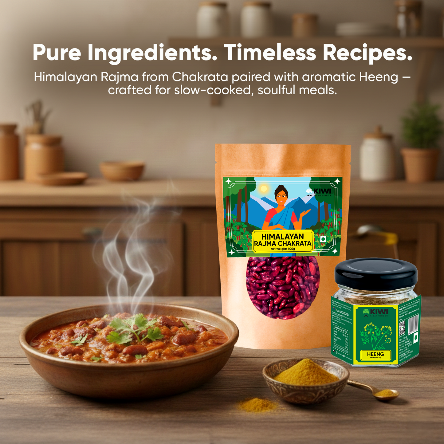 Himalayan Kitchen Essentials ( 2 heeng + 2 rajma chakrata )
