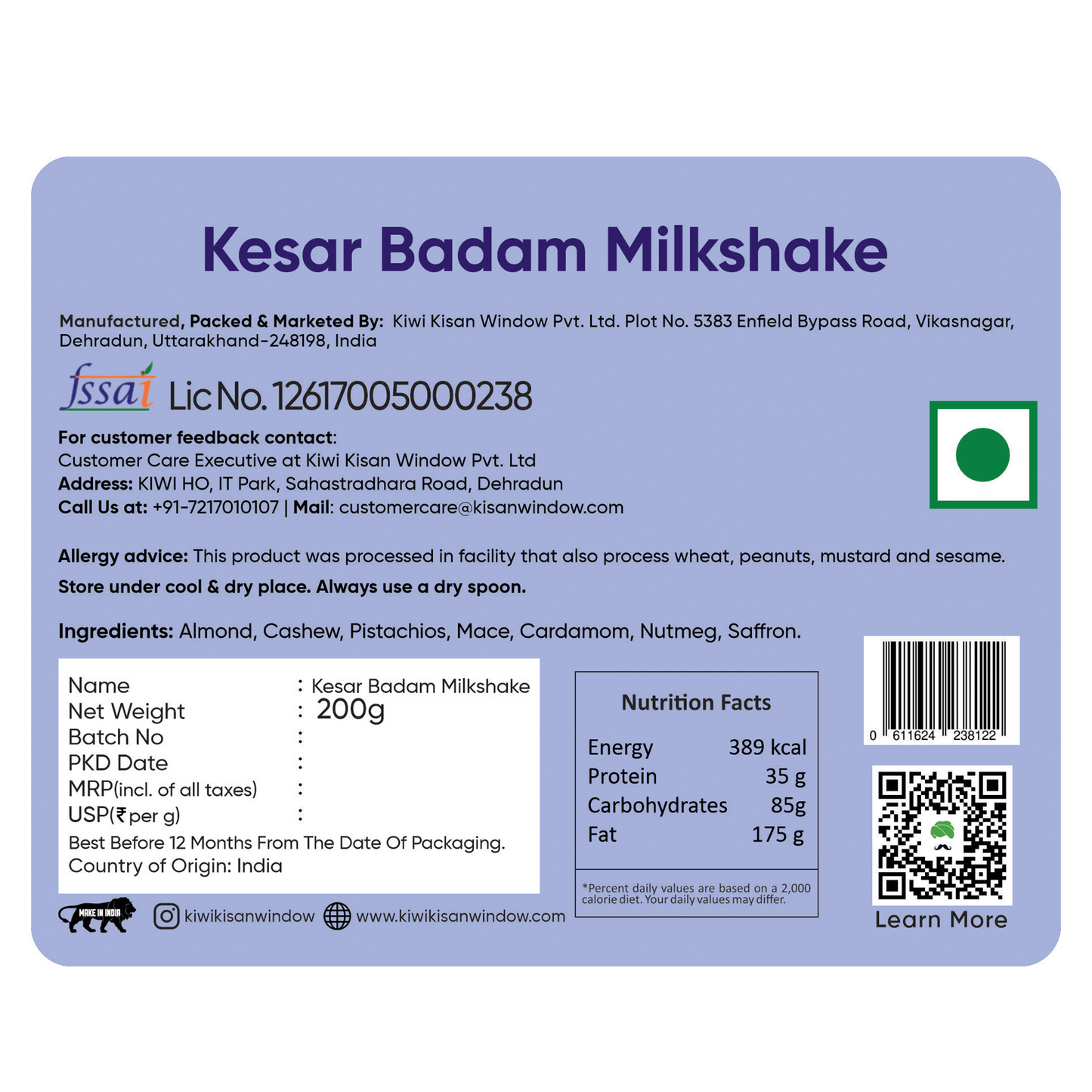 Bestselling Pair ( 2 Pure Heeng (Asafoetida) + 1  Kesar Badam Milkshake)