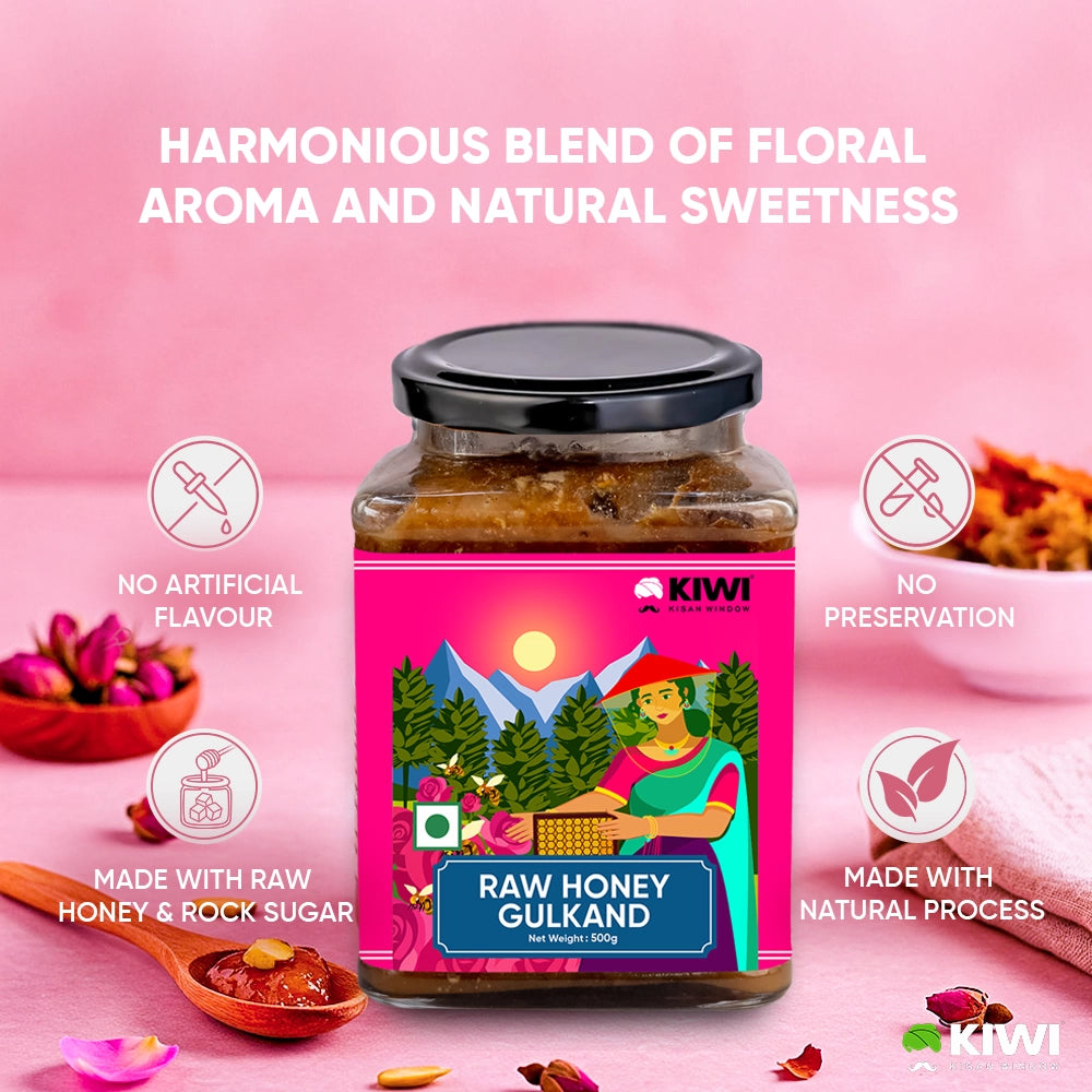 Damas Rose Gulkand | Honey-Infused Sweet Rose Preserve