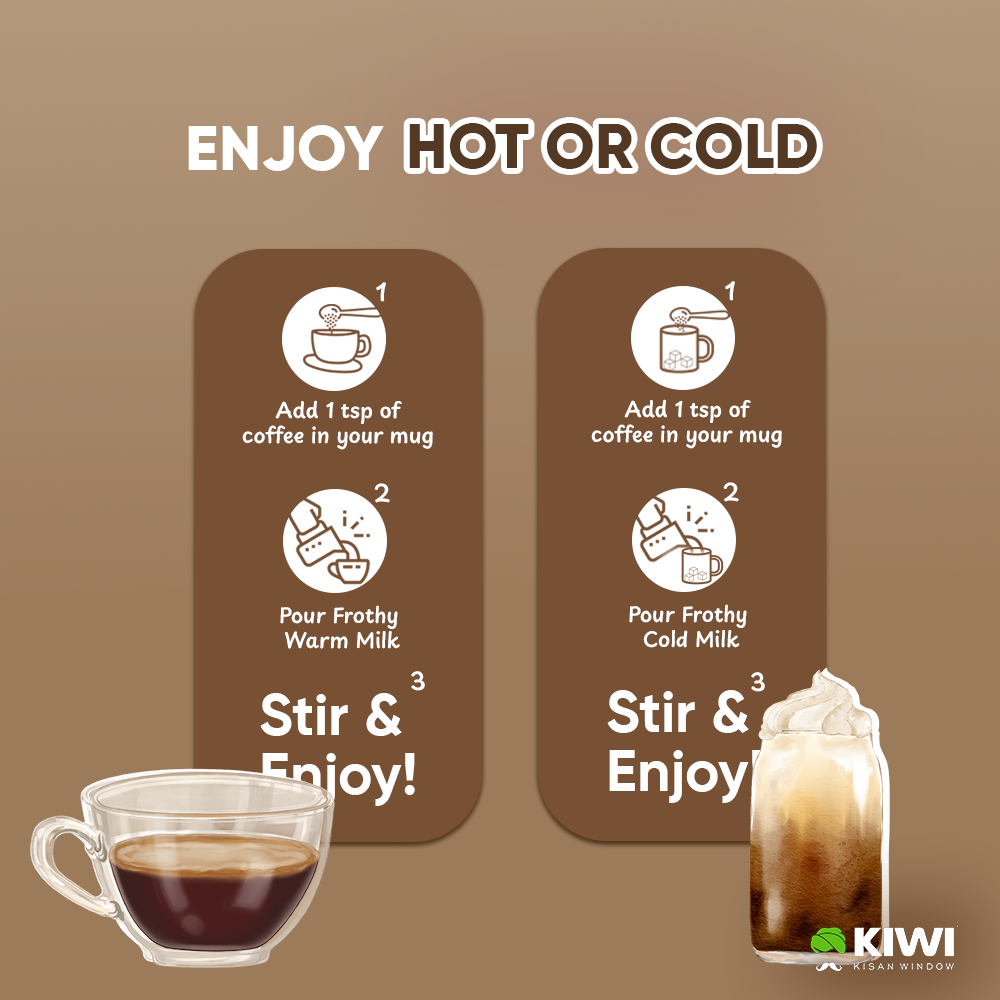 Instant Coffee Pack (1 Strong Coffee + 2 Vanilla Freeze Dried Coffee)