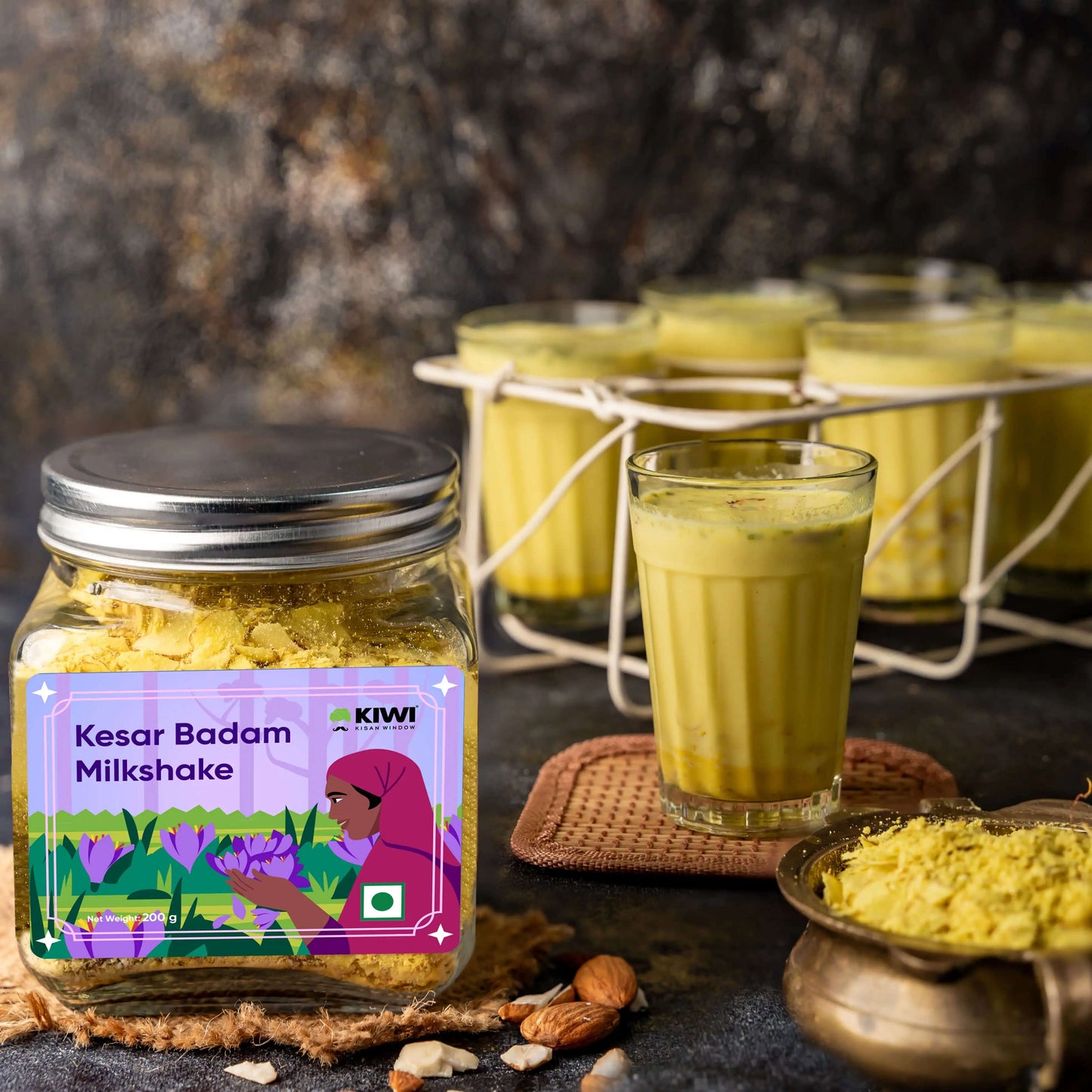 Kesar Badam Milk Shake