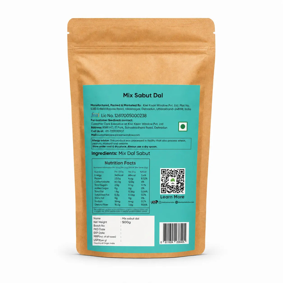 Mix Sabut Dal (Moong, Masoor, Urad & Chana)