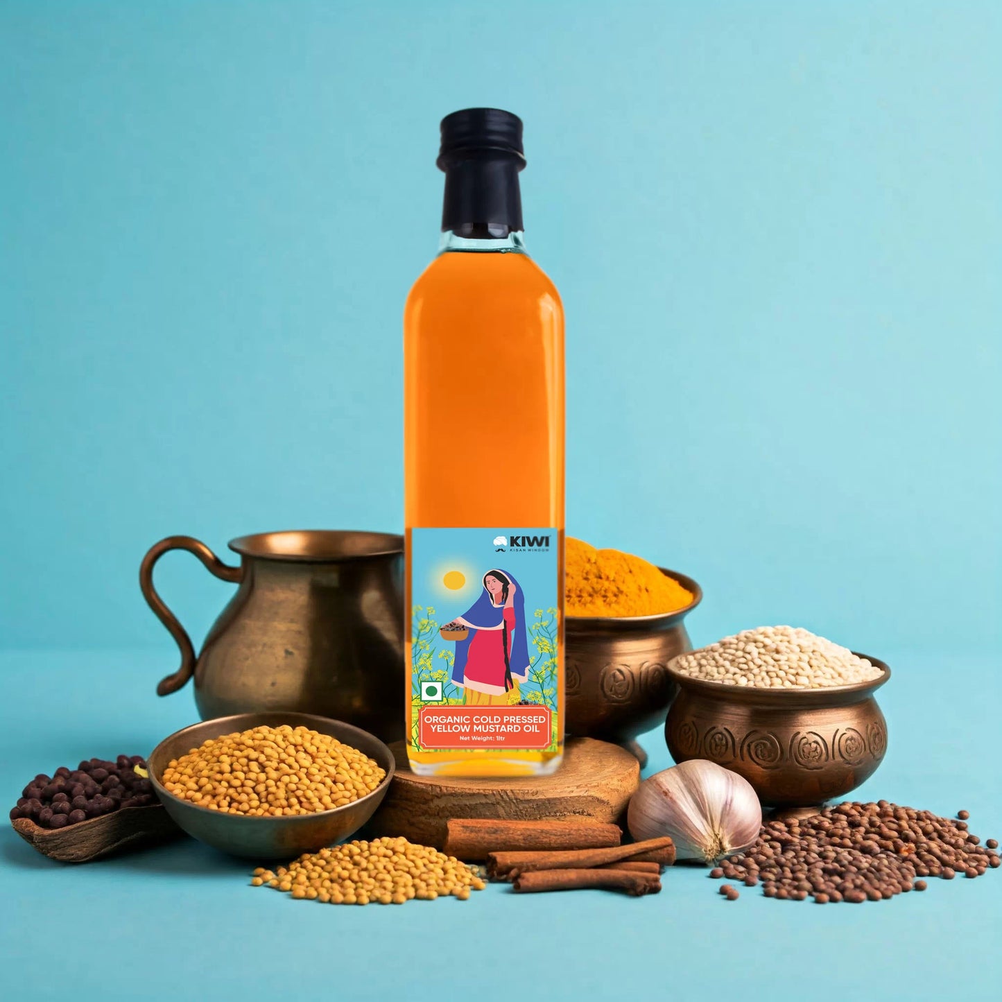 Organic Yellow Mustard Oil (Cold Pressed)