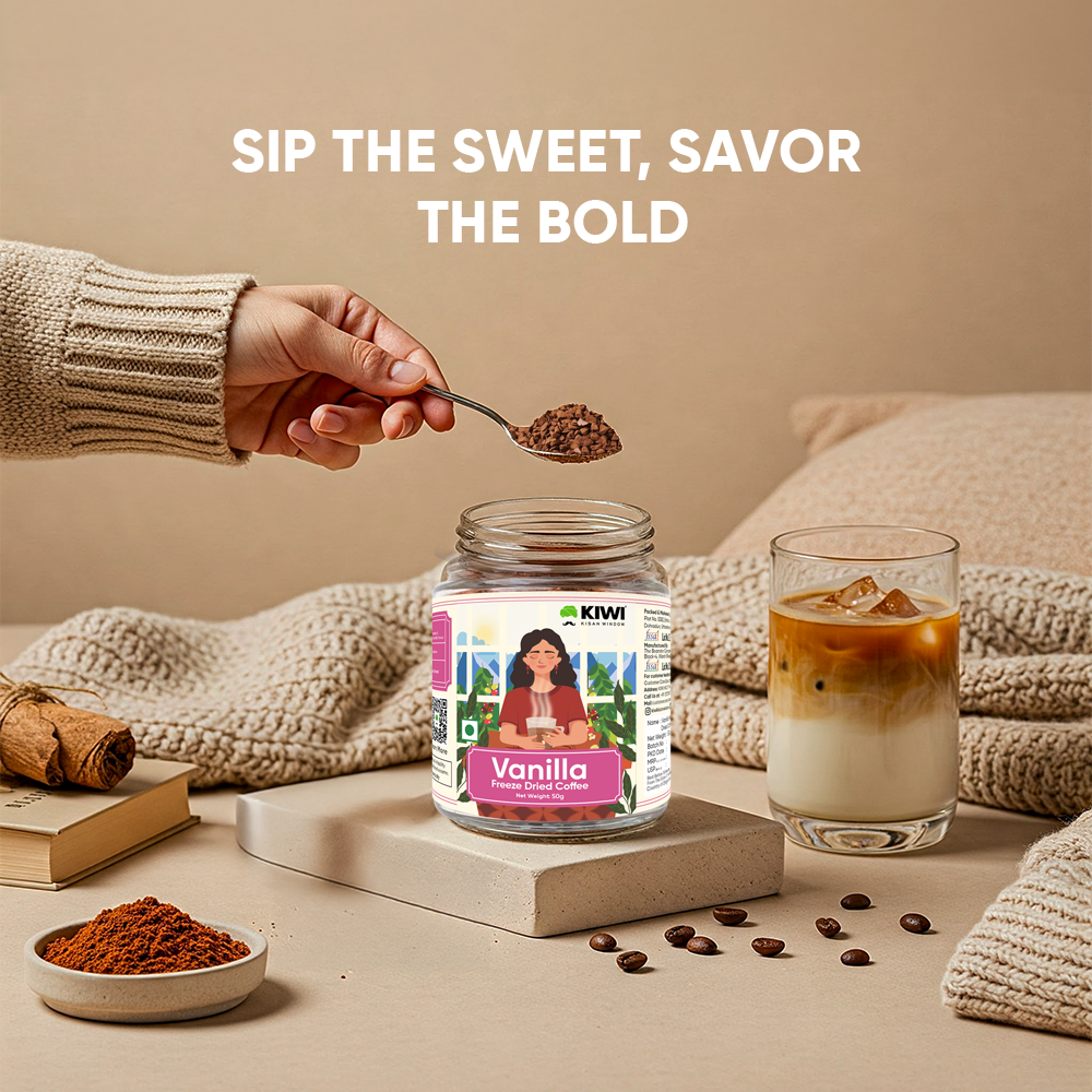 Instant Coffee Pack (1 Strong Coffee + 2 Vanilla Freeze Dried Coffee)