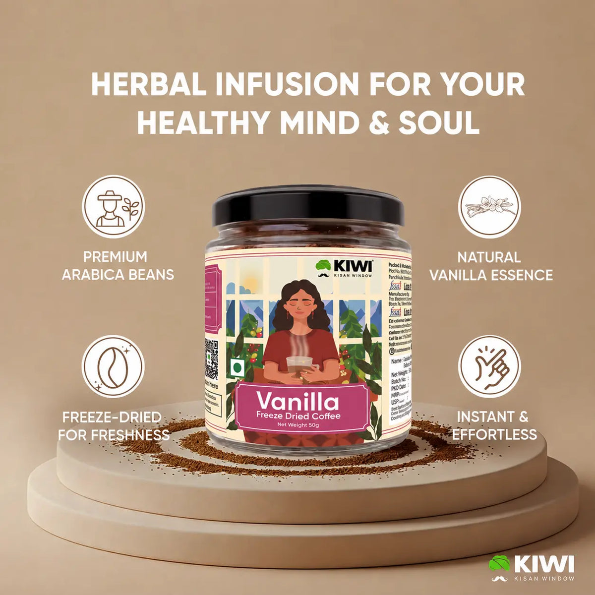 Vanilla Freeze Dried Coffee