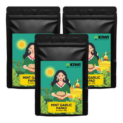 Mint Garlic Papad